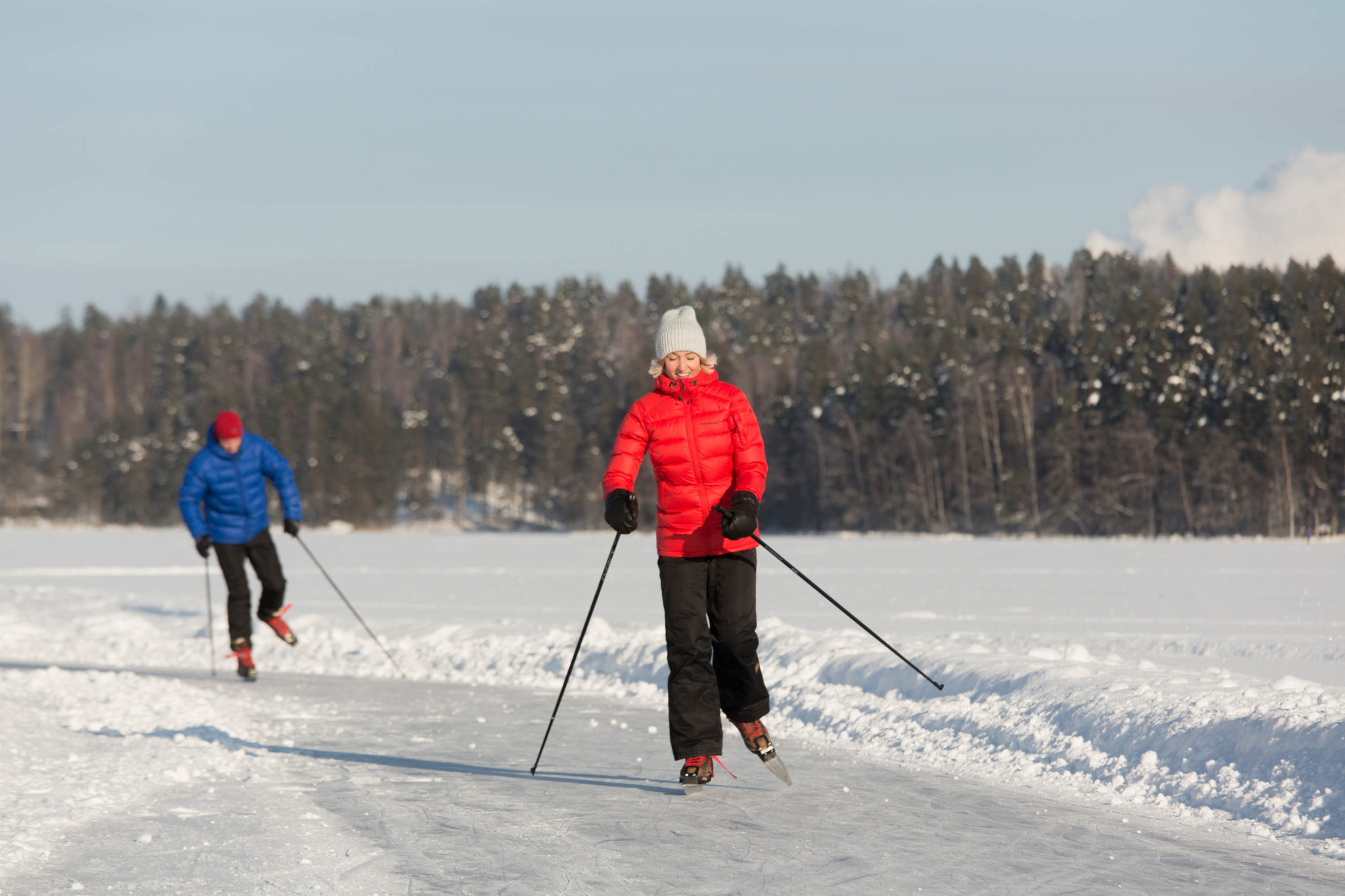 Winter holidays by Lake Saimaa, Finland