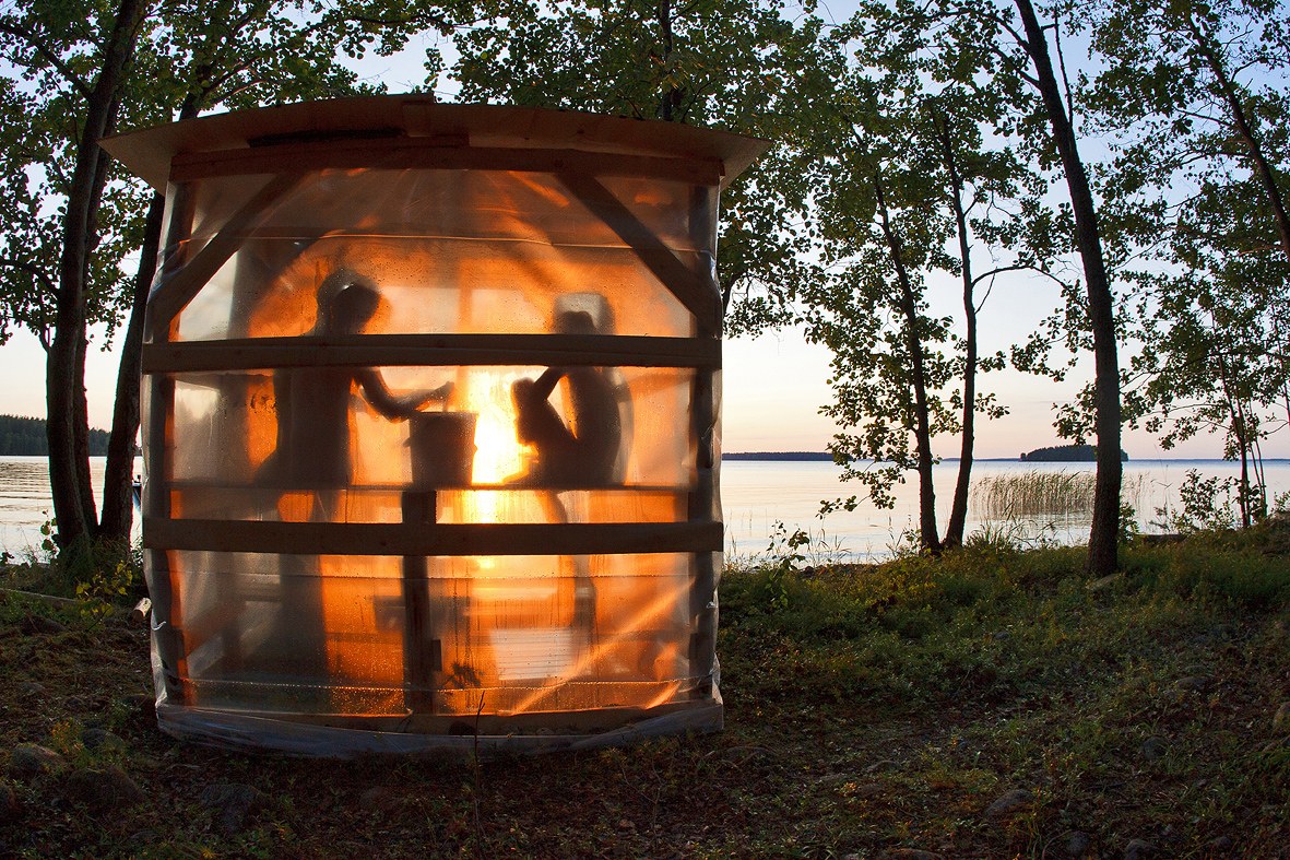 sauna saimaan rannalla