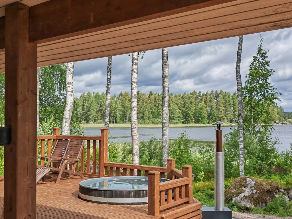 Cottages at Lake Saimaa, Finland