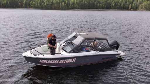 Fishing at Lake Saimaa
