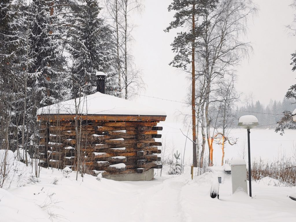 Winter holidays by Lake Saimaa, Finland
