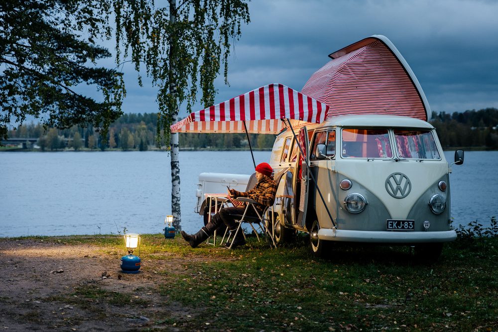 Camping by Lake Saimaa
