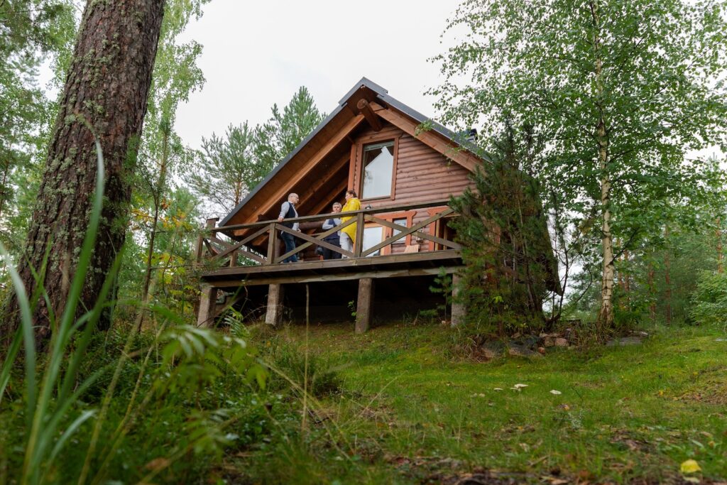 Cottages at Lake Saimaa, Finland
