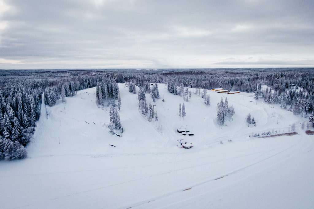 Winter activities at Lake Saimaa region 