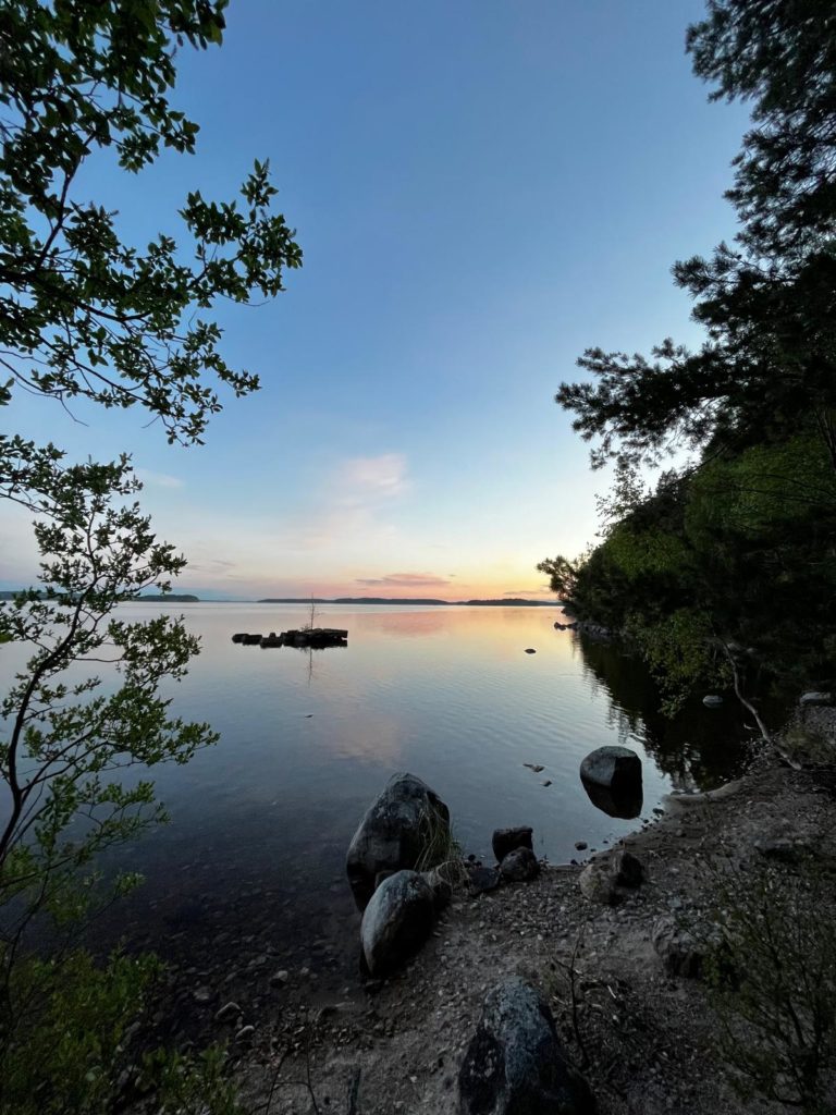 Urlaub in Finnland am Saimaa-See.