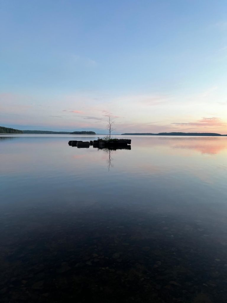 Pure nature of Lake Saimaa, Finland