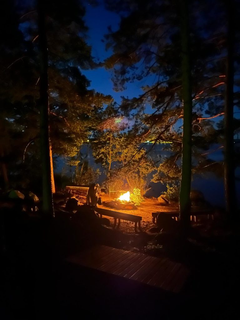 Summer night Lake Saimaa