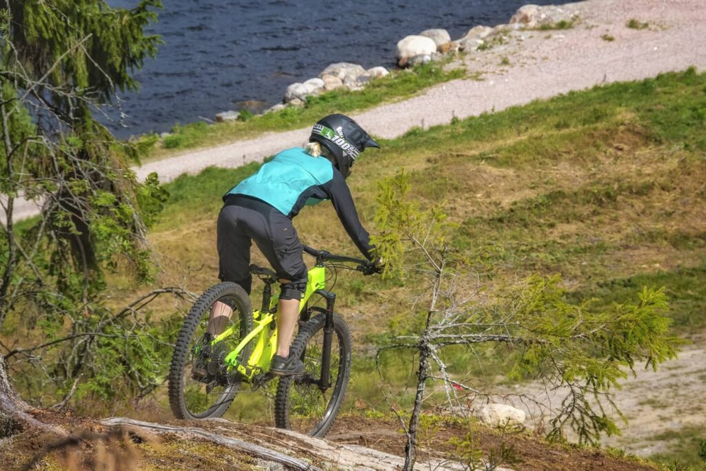Radfahren in der Region Saimaa-See, Finnland.